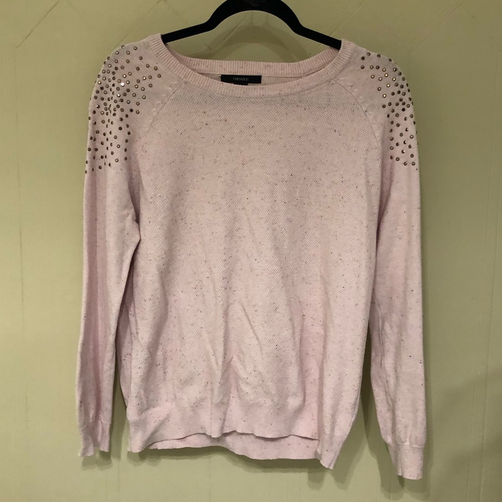 Forever 21 Sweater with Rhinestone Detail